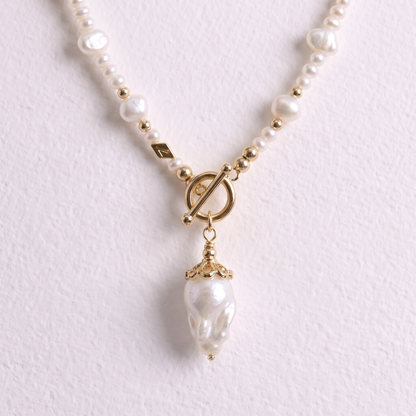 GOLD PRINCESS - freshwater pearl multi way necklace