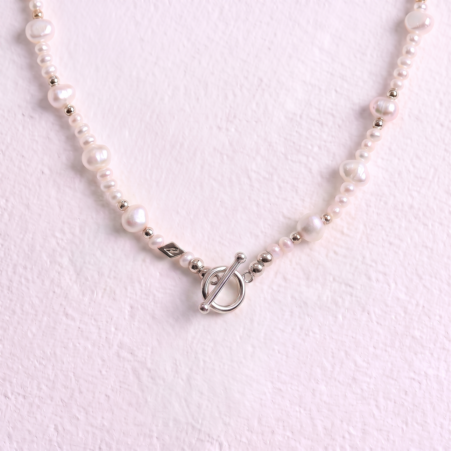 SILVER PRINCESS - freshwater pearl multi way necklace