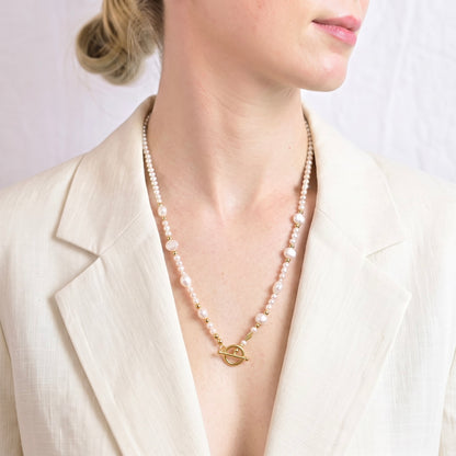 GOLD PRINCESS - freshwater pearl multi way necklace