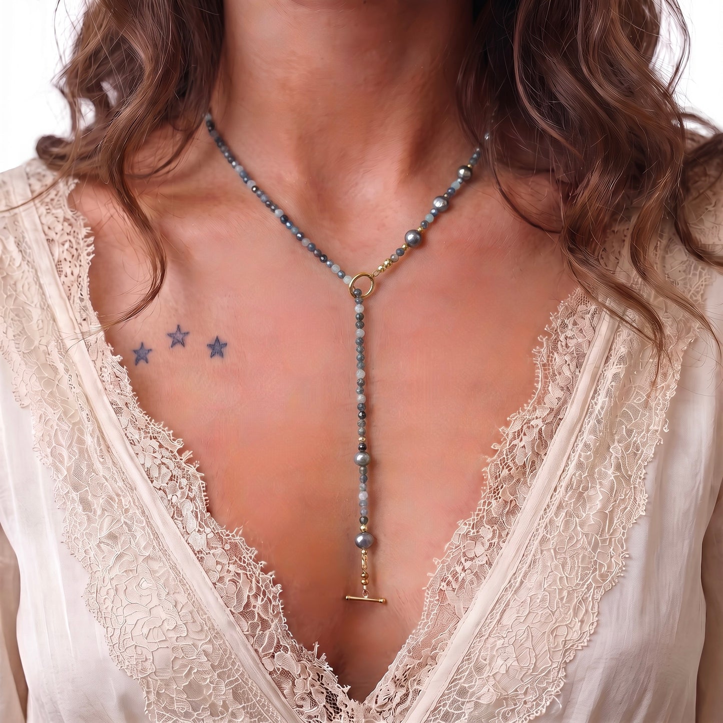 AEGEAN - Autumn Almanac - grandidierite multi way necklace
