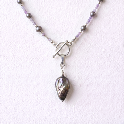 HEATHER - Autumn Almanac - amethyst multi way necklace