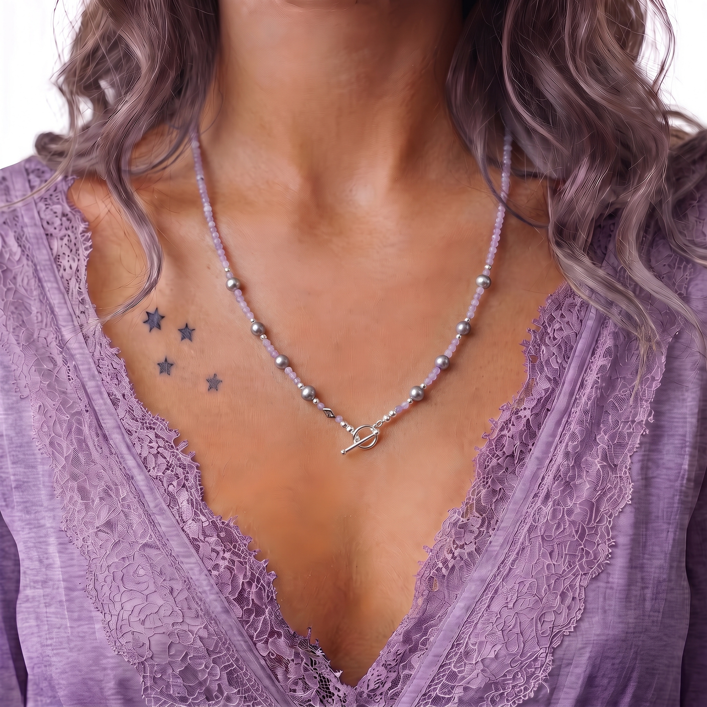 HEATHER - Autumn Almanac - amethyst multi way necklace