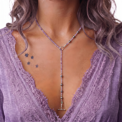 HEATHER - Autumn Almanac - amethyst multi way necklace