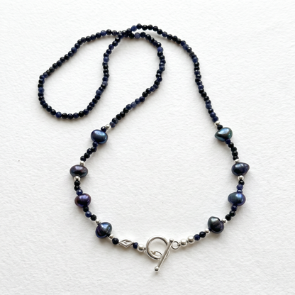 MIDNIGHT - Autumn Almanac - sapphire multi way necklace