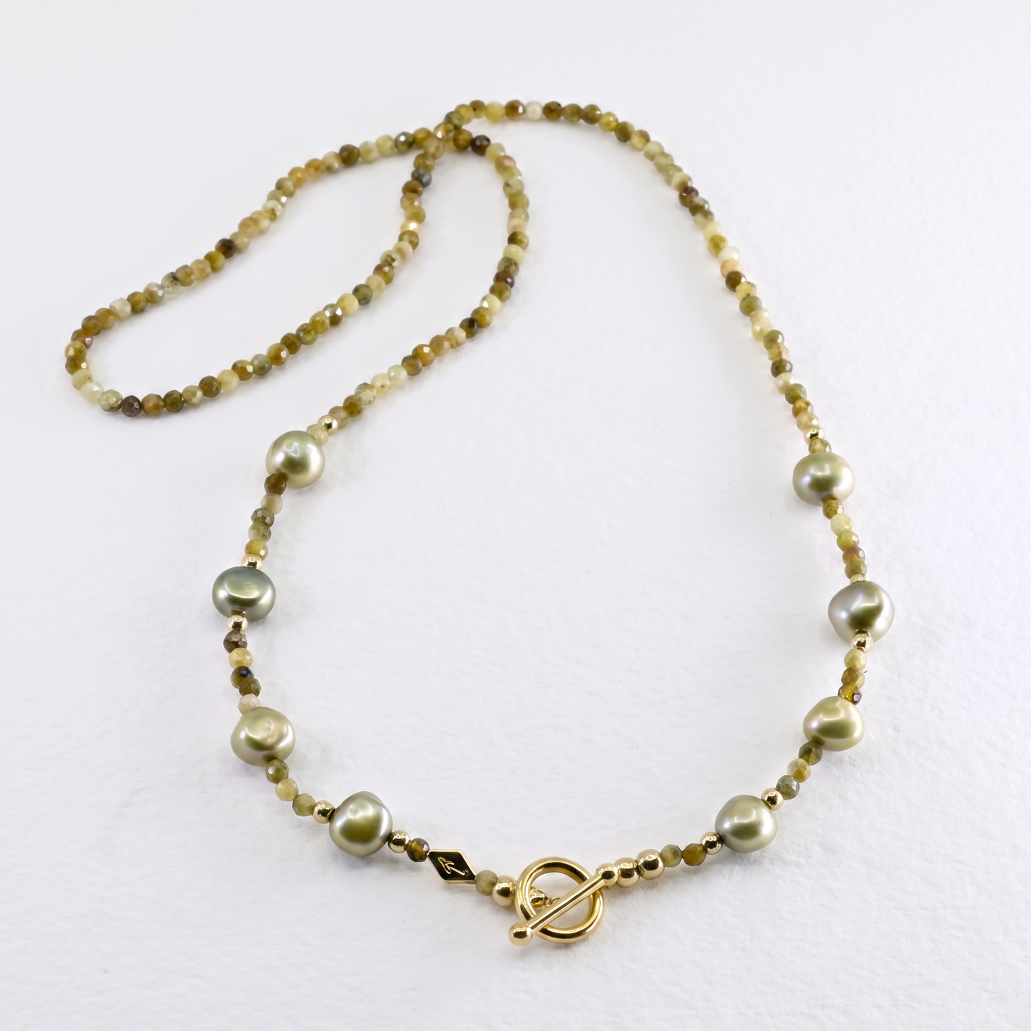 SAGE- Autumn Almanac - grossular green garnet multi way necklace