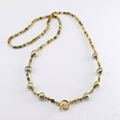 SAGE- Autumn Almanac - grossular green garnet multi way necklace