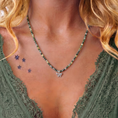 PARSLEY - Autumn Almanac - jadeite multi way necklace
