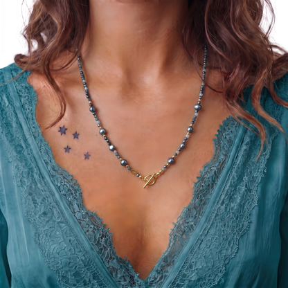AEGEAN - Autumn Almanac - grandidierite multi way necklace