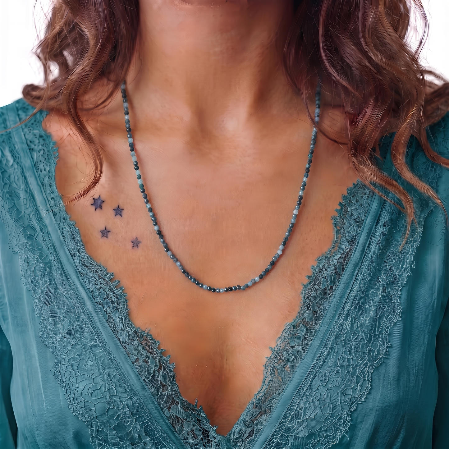 AEGEAN - Autumn Almanac - grandidierite multi way necklace