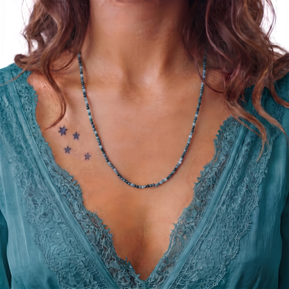 AEGEAN - Autumn Almanac - grandidierite multi way necklace