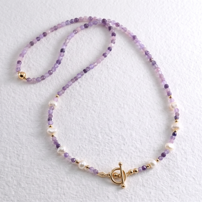 BRAZILIAN - amethyst multi way necklace