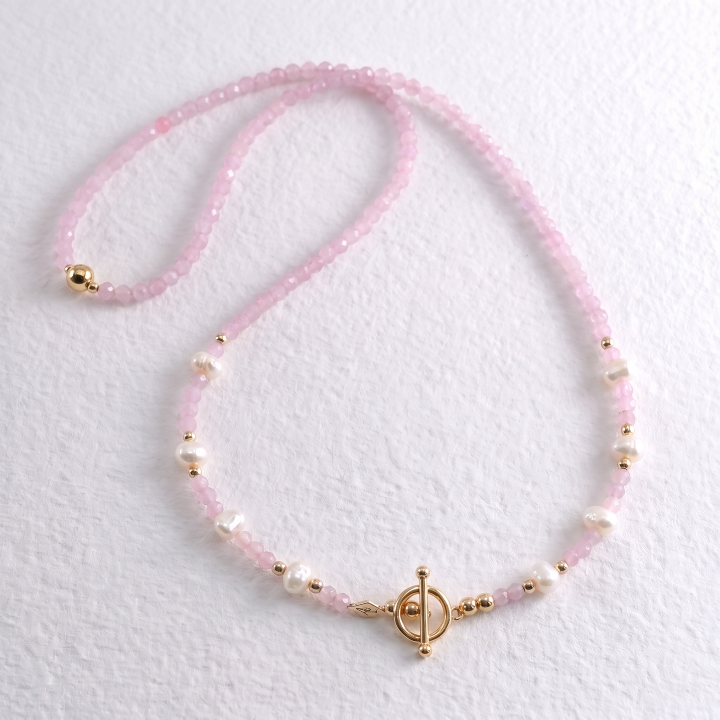 PERUVIAN - pink opal multi way necklace