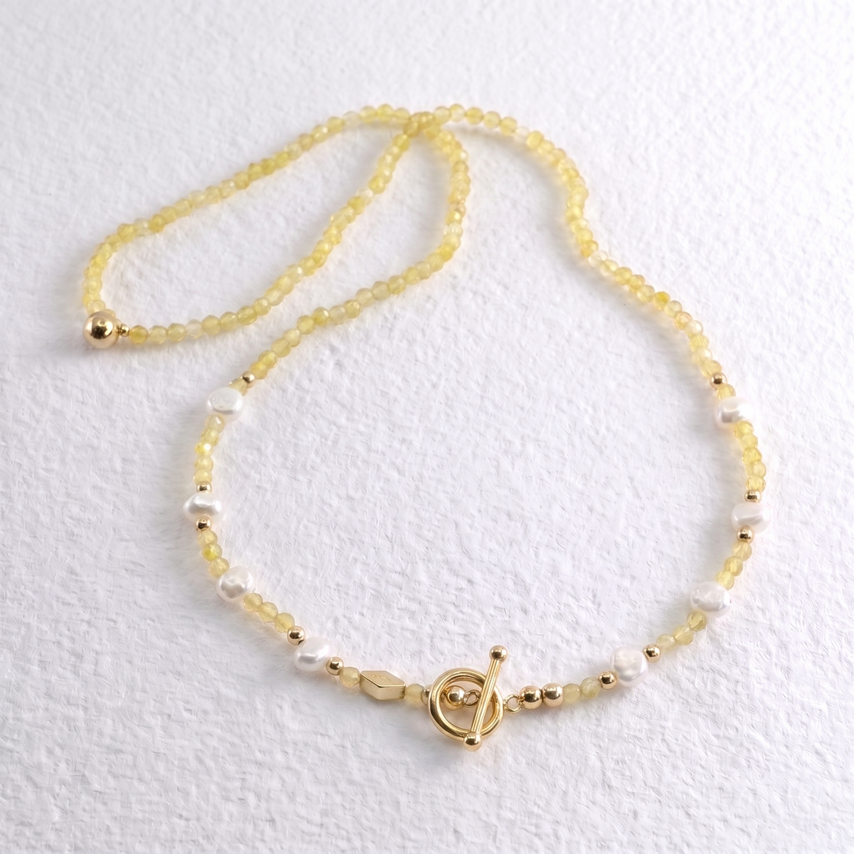 FLORIDA - lemon quartz multi way necklace