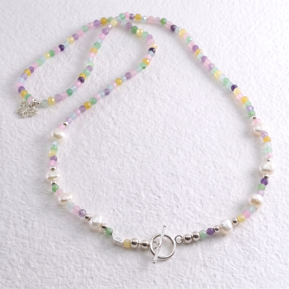BUTTERFLY - mix stone multi way necklace