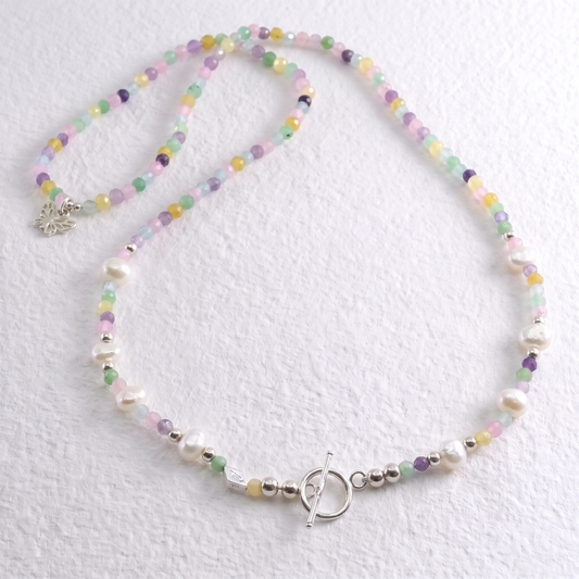 BUTTERFLY - mix stone multi way necklace