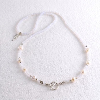 WINGS - blue moonstone multi way necklace