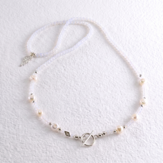 WINGS - blue moonstone multi way necklace