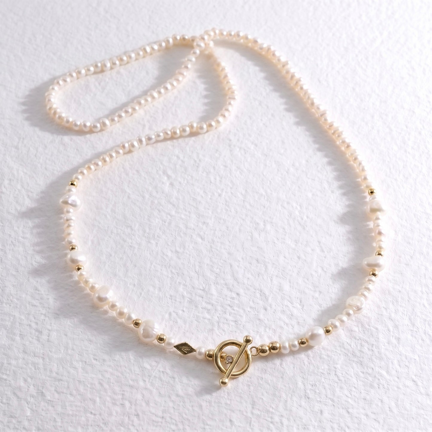 GOLD PRINCESS - freshwater pearl multi way necklace