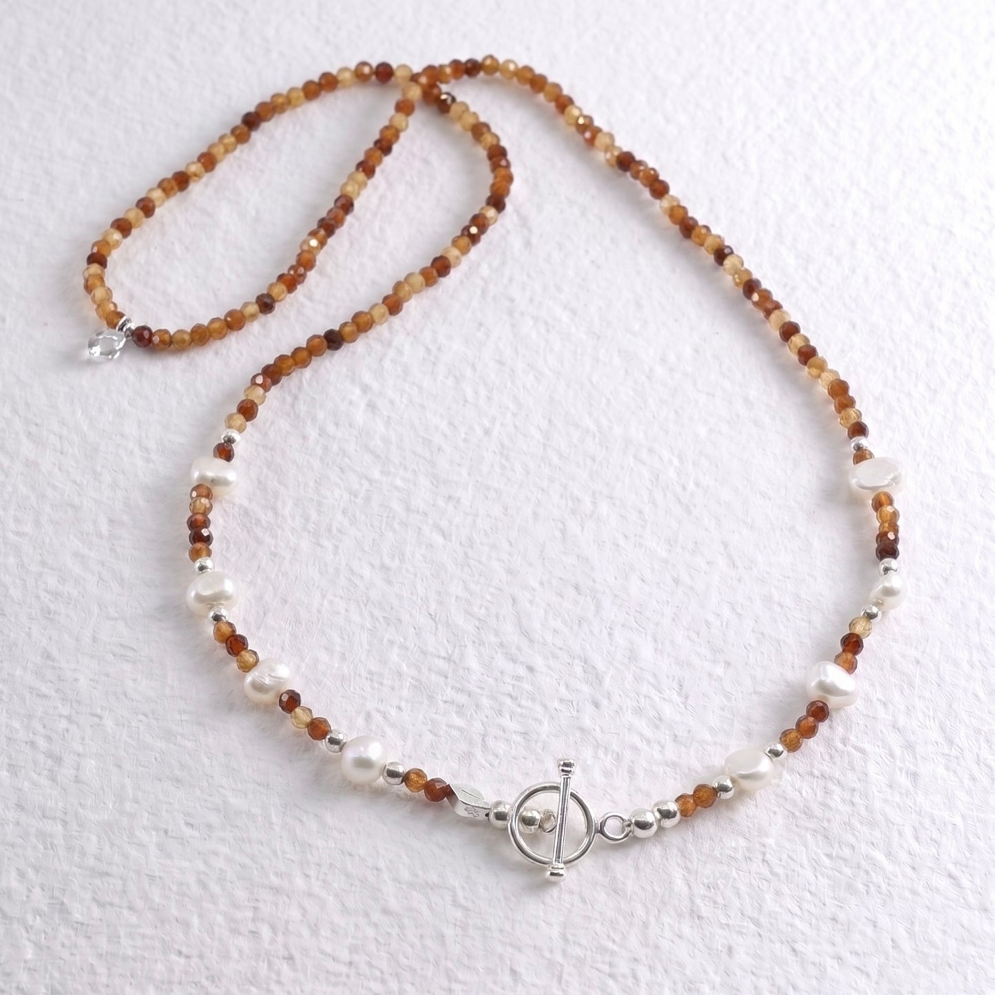 KENYAN - hessonite garnet multi way necklace