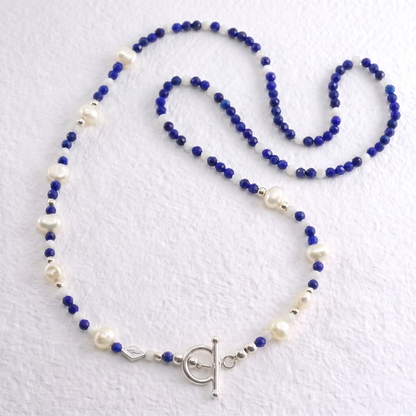 CYCLADES - lapis lazuli and moonstone multi way necklace