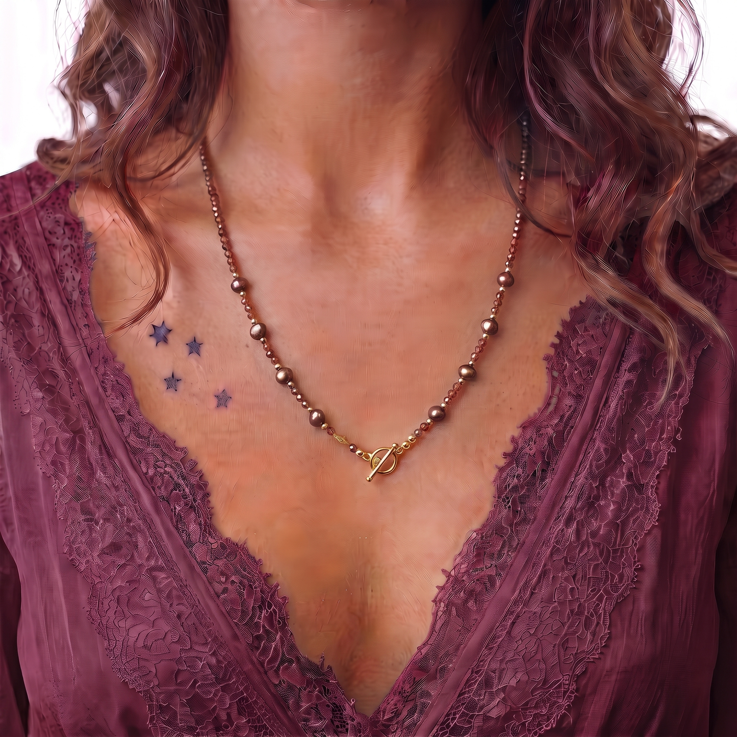 SPICE - Autumn Almanac - garnet multi way necklace