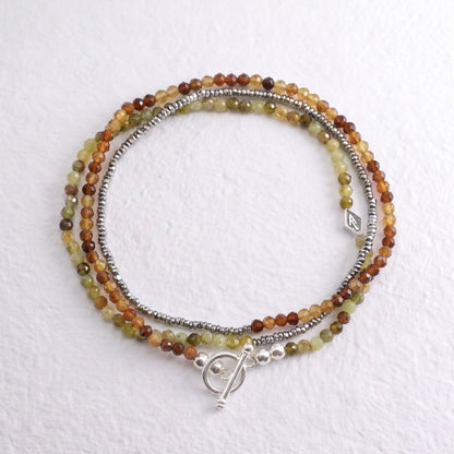 EARTH multi way semi precious beaded necklace/bracelet