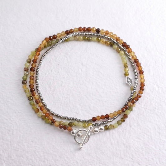 EARTH multi way semi precious beaded necklace/bracelet