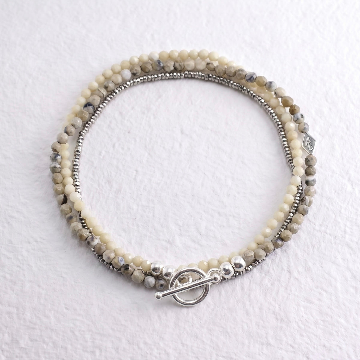 SAND multi way semi precious beaded necklace/bracelet