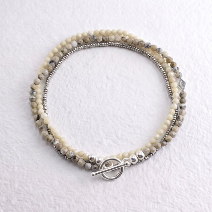 SAND multi way semi precious beaded necklace/bracelet