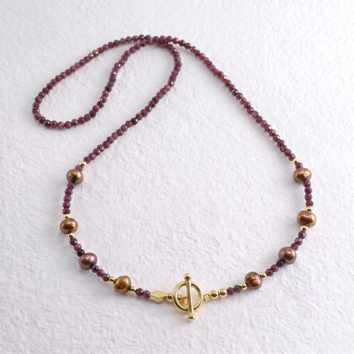 CHERRY - Autumn Almanac - garnet multi way necklace