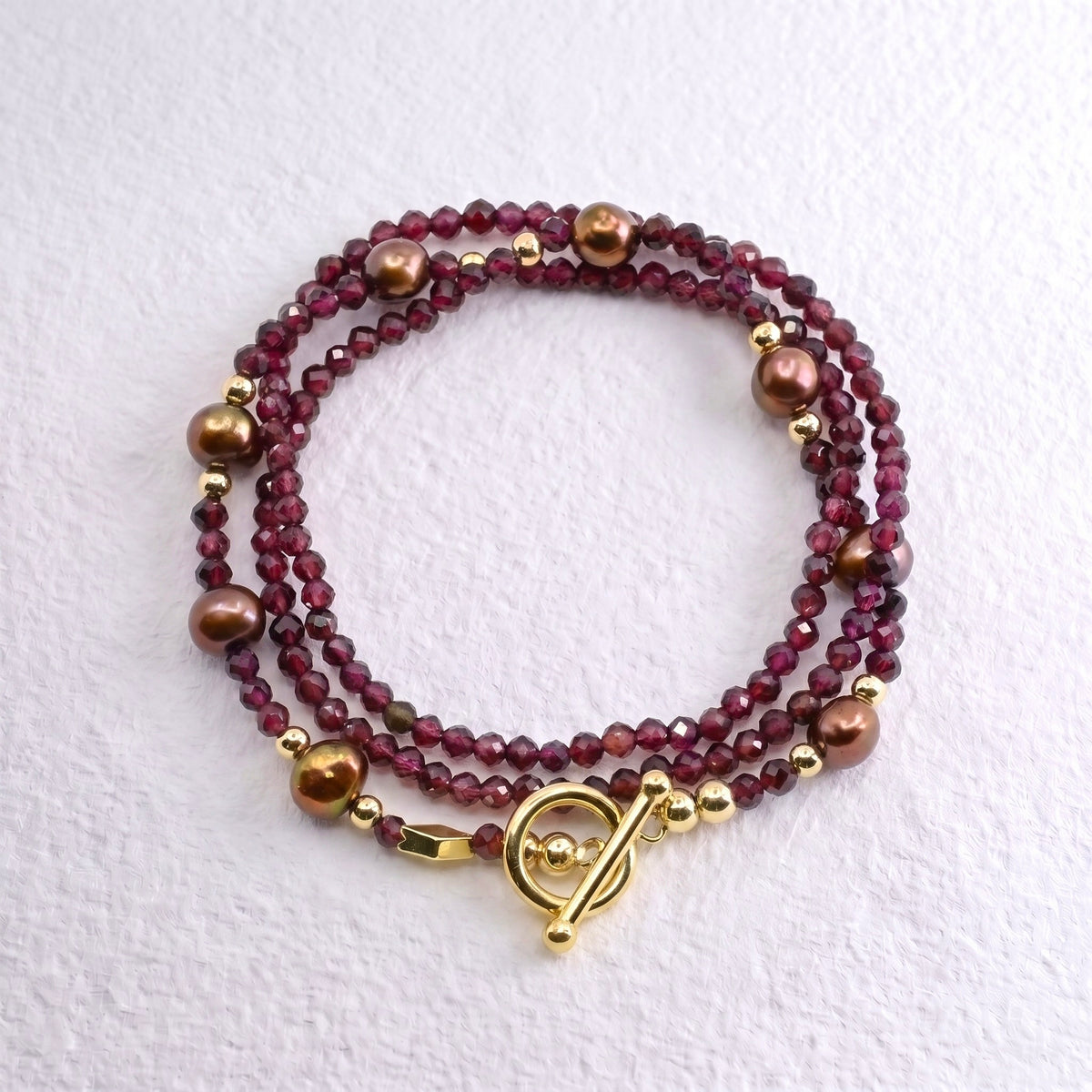 CHERRY - Autumn Almanac - garnet multi way necklace