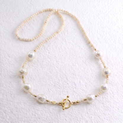 QUEEN - bamboo coral multi way necklace