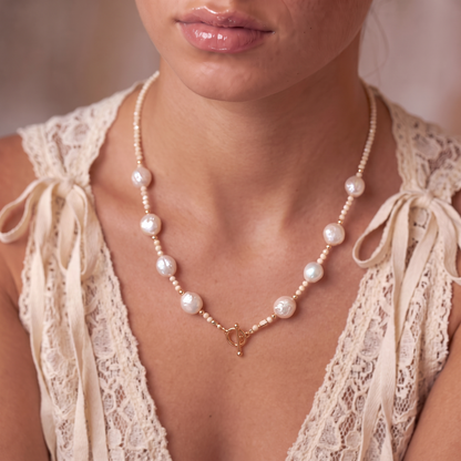 QUEEN - bamboo coral multi way necklace