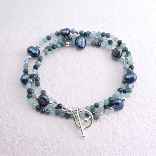 ATLANTIS - Autumn Almanac - grandidierite and aquamarine Multi Way