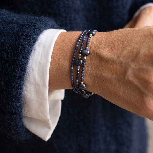 MIDNIGHT - Autumn Almanac - sapphire & gold Multi Way