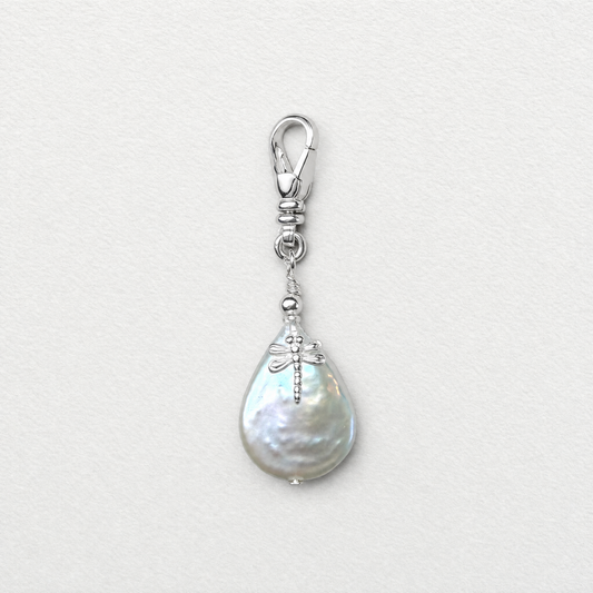 TEAR DROP - fresh water pearl clip on pendant